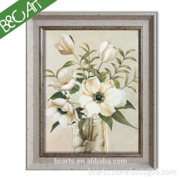 Latest still life wall photo glass botanical vase canvas picture beautiful flower oil paitning